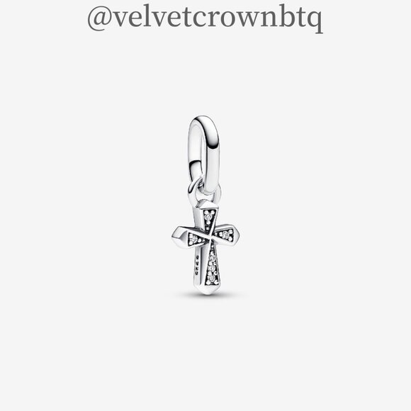 Pandora Pandora ME Sparkling Cross Mini Dangle Charm - Picture 1 of 5